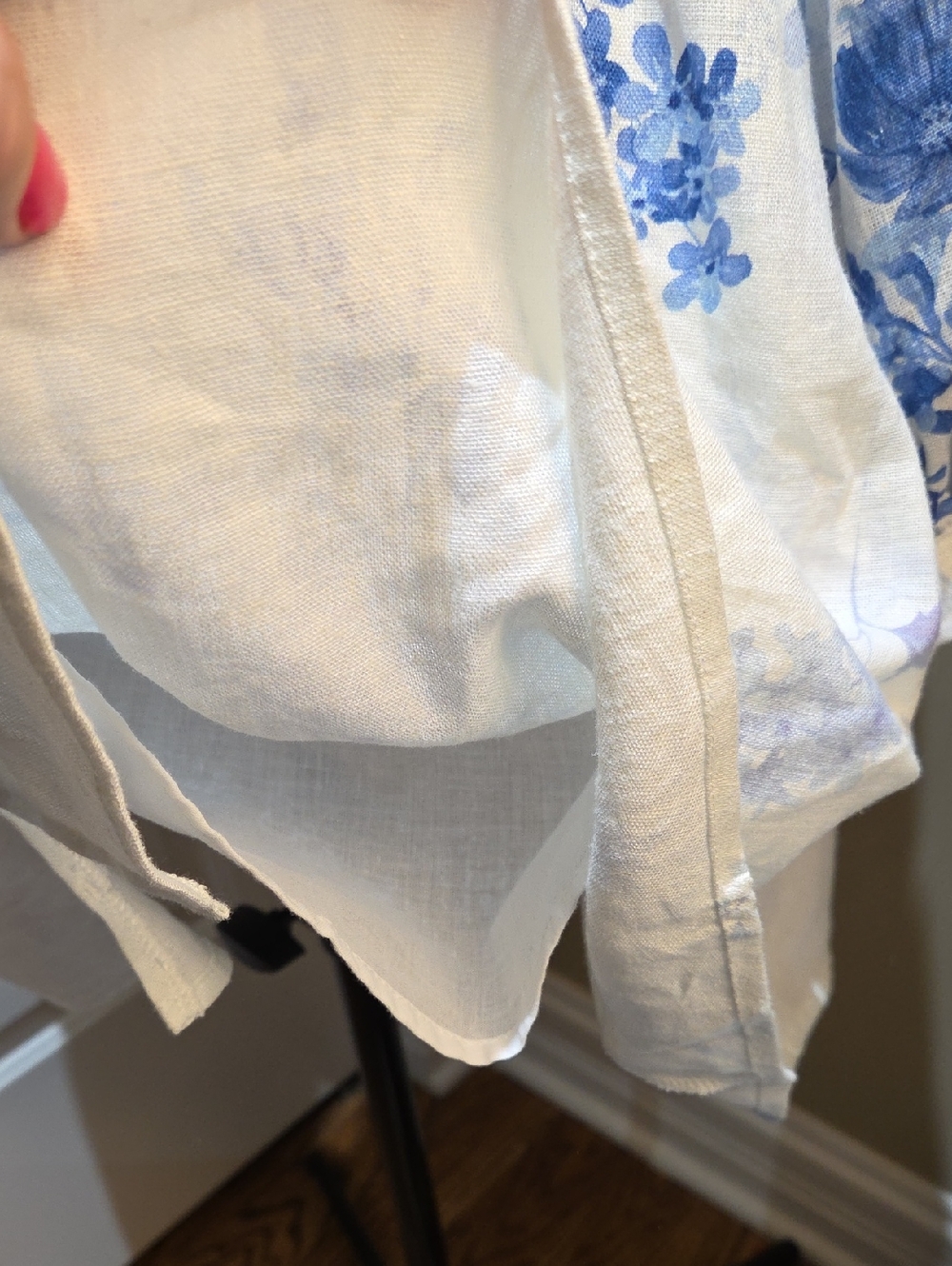 Nwt Large Calypso Blue and White Floral Midi Dress - Picture 16 of 16
